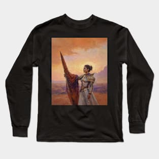 Lady Commander Warrior At Sunset Long Sleeve T-Shirt